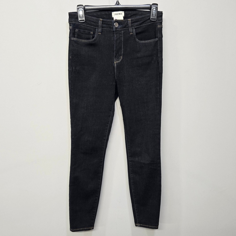 L'Agence Jean Women 26 Midnight Dark Wash High Rise Indie Sleaze Rock Star Indie
